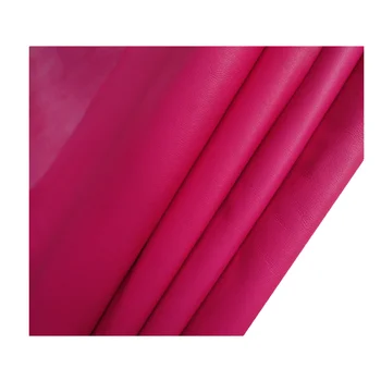 Rosa vermelha ultra-fino de pele de carneiro de 0,3-0,6 MM de couro genuíno de material de BRICOLAGE artesanais de tecido de roupas de saco de couro do interior da casa de forro