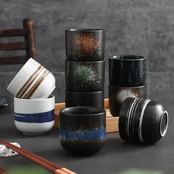 A simplicidade de Grande Capacidade Japonês Xícaras de Cerâmica Xícara de Chá feito a mão Kung Fu Cup Copos de Hotel Aparelhos 200ml