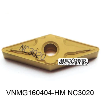 Original VNMG160404-HM VNMG160408-HM VNMG160412-HM NC3020 para o Aço VNMG 160412 160408 160404 Pastilhas de metal duro Ferramentas de Torno