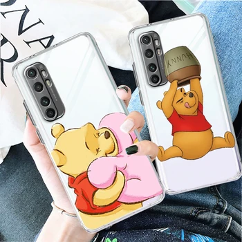 Winnie the Pooh Disney Bonito Caso De Telefone Xiaomi Mi 12S 12X 12 11 11T 11i 10T 10 Pro Lite Ultra 5G 9T 9SE 8 Tampa Transparente