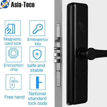 Bluetooth Eletrônico Smart Door Lock TTLock Aplicativo de Segurança Inteligente de Bloqueio de RFID DE 13,56 MHZ cartão para o Hotel/Home Inteligente de Gerenciar os Inquilinos