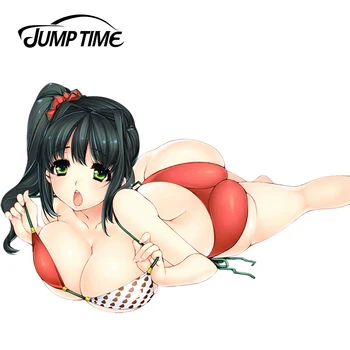 JumpTime 13cm x 8,5 cm Adesivo de Carro Sumeragi Kohaku Anime Chica Processar Vinil Envoltório Garota Sexy Lindo Carro Decal Corrida