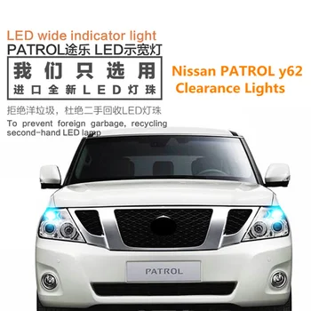 Folga Luzes LED T10 W5W para Nissan PATROL Y62 largura lâmpada led frontal pequeno posição da luz de luz brilhante super 2pcs