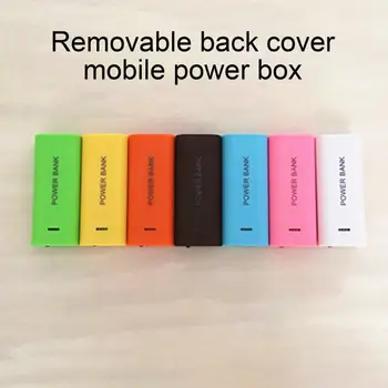 Banco do poder Shell Universal de Soldagem-free Portable 2 x 18650 Bateria Carregador Caixa de DIY para o Telefone Móvel