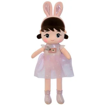 Bonito Bell Boneca Orelhas de coelho Crianças de Pelúcia Brinquedo de Pelúcia de Presente de Aniversário Para Menina Presentes
