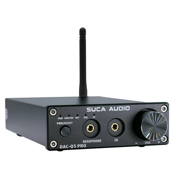 USB decodificador de áudio Bluetooth 5.0 DAC (conversor decodifica fone de ouvido estéreo de áudio, amplificador de fibra óptica, coaxial amplificador