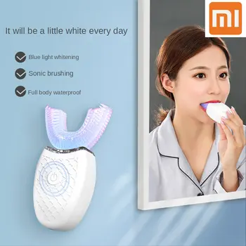 Xiaomi Adultos Escova de dentes Elétrica em forma de U, Todo o Corpo de Água de Lavagem de Temporização Automática Dente de Beleza Instrumento Acústico Escovação