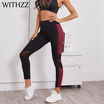 WITHZZ Feminina Skinny de Cintura Alta Executando o Esporte Casual, Mulheres de Calças Leggings