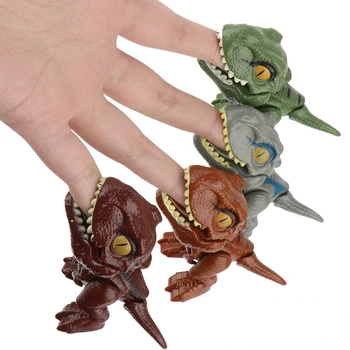 Bonito Morder o Dedo de Dinossauro de Brinquedo Comum de bens Móveis Tiranossauro Rex Ovo Bola de Jogo Interativo de Morder a Mão Engraçado Figuras de Anime para Crianças