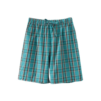Verão do Algodão dos Homens home shorts Masculino Beatch shorts Board Shorts Ocasionais do Xadrez pijama meia calça Calções de banho