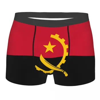 Moda Masculina Angola Bandeira Cueca Boxer Briefs Homens Breathbale Shorts Calcinhas Cuecas
