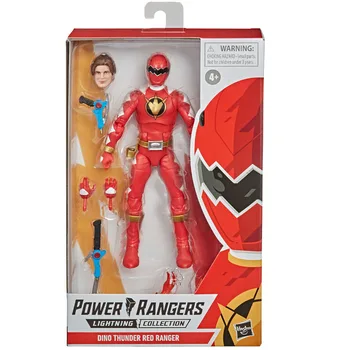 Original Hasbro Power Rangers Relâmpago Coleção Dino Trovão Ranger Vermelho 6