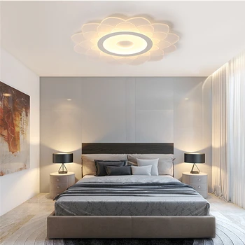 2022 Novo Controle Remoto de Flor em Forma de Lâmpada de Teto LED quarto lâmpada sala de jantar, sala de estar ultra-fina Decoração da Casa lighitin
