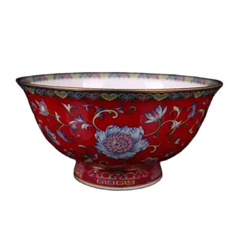 Cedo Chinês coleção de taças com talha dourada e famille rose padrões