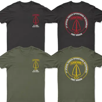 Delta Force 1º de Forças Especiais Operacional Desapego (a SFOD-D) T-Shirt 100% Algodão Manga Curta-O-T-shirt com Decote Ocasionais de Mens Top