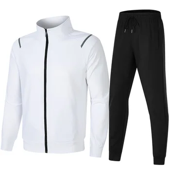 MDC Personalizado Jaqueta de Alta Qualidade por Atacado Fábrica de roupas Esportivas Homens A Tendência de Queda de Colarinho Tops Casual com Calças
