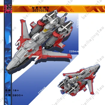 MOC Gundam Minerva 2800+ peças 52CM de DIY modelo de battleship blocos de construção de Brinquedo de Presente Coleção Hobby