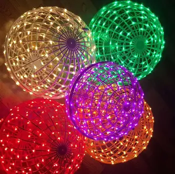 Led de vime bola lâmpada ao ar livre do rattan bola lâmpada criativo de vime bola lâmpada