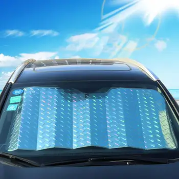 Carro da Frente pára-Brisas Tampa do pára-Sol com Protecção UV Escudo Estilo Carro Dobrável Janela do Carro para proteger do Sol Impermeável Capa Protetor