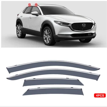 Para Mazda cx-30 2020+ Acessórios do Carro de Plástico Exterior Viseira de Ventilação Tons Janela de Sol, Guarda Chuva Defletor de 4pcs
