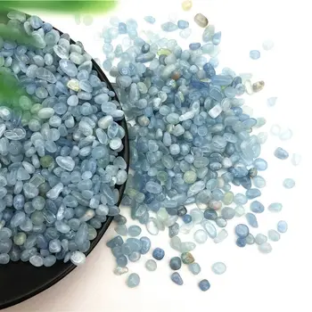 O Transporte da gota 50g 5-8mm Cristal Natural Aquamarine Pedra Caiu a pedra preciosa Esferas de Cura Reiki, Pedras Naturais e Cristais