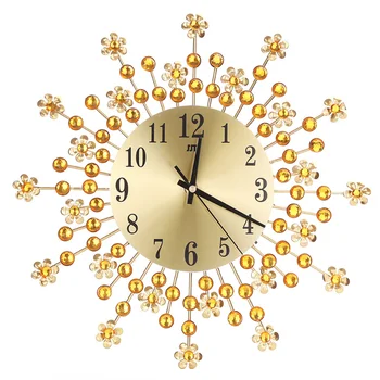 Luxuoso Relógio de Parede Sala de estar de Design Moderno, de Grande Relógio de Parede Digital Mecanismo de Decoração Reloj De Pared Decoração de Parede LL50WC