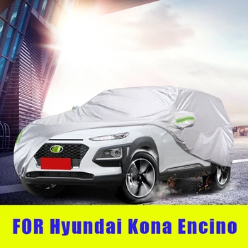 Impermeável Completo Carro De Cobre Exterior Pára-Sol Poeira De Neve Para Hyundai Kona Encino Acessórios