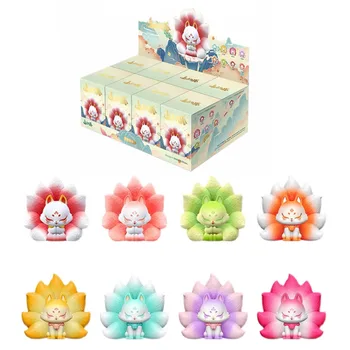 Caixa De Estore Antiga Nove Fox Fadas Caja Misteriosa Caixa Surpresa Bonito Anime Figura De Ação Do Modelo Kawaii Brinquedos De Presente Coleção
