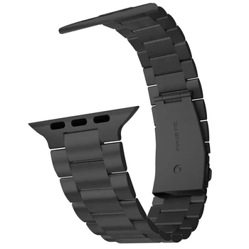 Cintura fina Pulseira de Design para a Apple Faixa de Relógio de 40mm 44mm de 38mm de 42mm de Negócios Pulseira de Aço Inoxidável para o iWatch 5 4 3 Correia