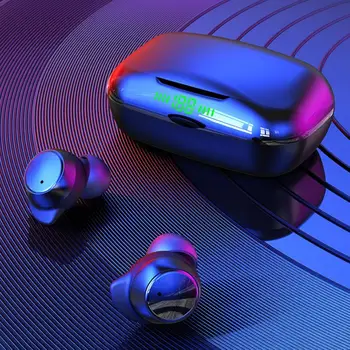 Fones de ouvido sem fio Bluetooth compatível 5.0 Auscultadores Auscultadores Desportivos 9D Estéreo Impermeável Em-orelha Fones de ouvido наушники беспроводной