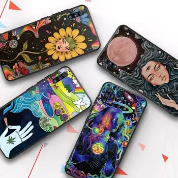 Indie Hippie de Arte da caixa do Telefone de Samsung S20 lite S21 S10 S9 plus para Redmi Note8 9pro para Huawei Y6 tampa