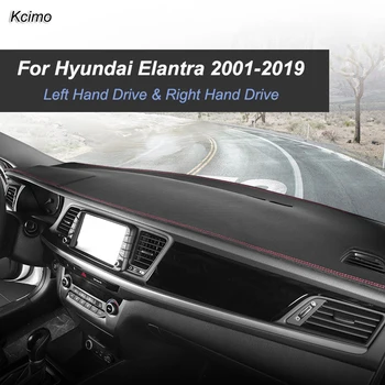Para Hyundai Elantra 2001-2019 Avante Esteira antiderrapante Tampa do Painel de controle Pad-Sol Dashmat Anti-UV Tapete Auto Acessórios