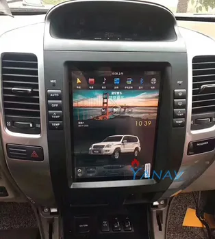Vertical de tela som do Carro GPS de navegação de para-Toyota land cruiser prado 120 2002-2009 Android unidade de cabeça auto-rádio multimédia