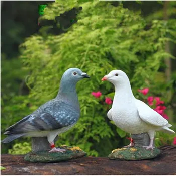 Europeu de resina pomba decoração, artesanato, estátuas de animais, casa e escritório decorações do jardim