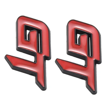 2X 3D Gt Logotipo da Etiqueta do Carro do Carro da forma de Decoração Autocolante Para Ford Mustang Foco 2 3 Fiesta, Mondeo Ranger Mk2 Vermelho+Preto