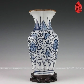 a qualidade Cerâmica de antiguidades guanyao crack esmalte Pequeno vaso de prateleira 5