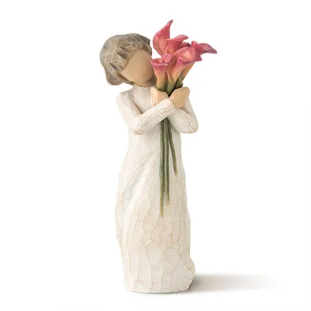 Buquê de Meninos em Miniatura Estátuas de Decoração de Casa Artesanato de Resina Personagem Esculturas de Trabalho Presente do Dia dos Namorados em Casa