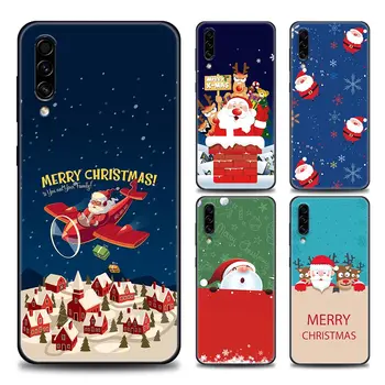 Feliz Natal Papai Noel Elk Neve Telefone Case Para Samsung Galaxy A80 e A90 A70 A70S A60 A50 A30 A40 A30S A20S A20E A10 A10E Capa