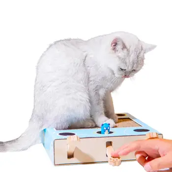 Gato Coçar Almofada De Papelão Engraçado De Papelão Ondulado Com Bell Bolas De 3 Em 1 Durável Gato Scratchpad Gato De Presente De Brinquedo
