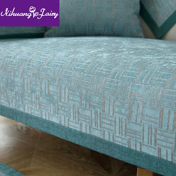 Sofá almofada quatro estações universal e não-deslizamento Nórdicos simples e moderno, simples e elegante em madeira maciça sofá capa de almofada